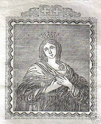 Stampa Devozionale Madonna Della Misericordia, Rimini, 1850