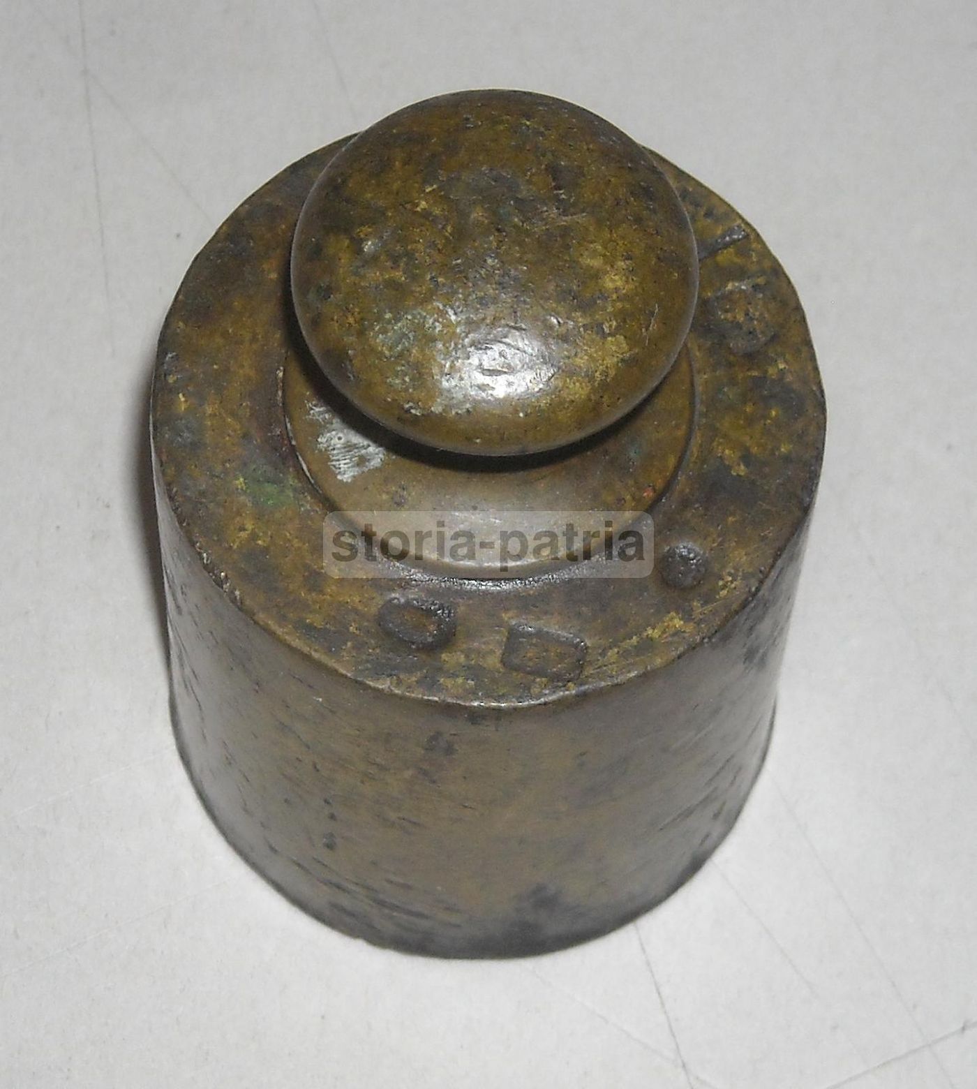 Peso Da Bilancia Antico In Ottone 1 Kg Fine 800 Inizio 900