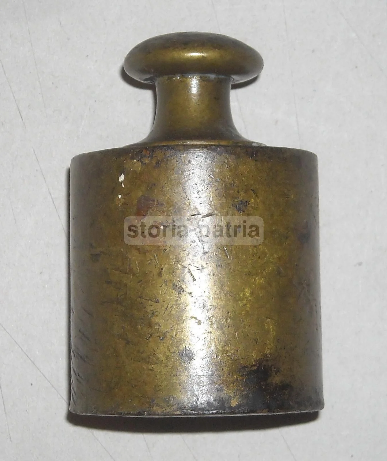 Peso da Bilancia Antico in Ottone 1 Kg Fine 800 Inizio 900