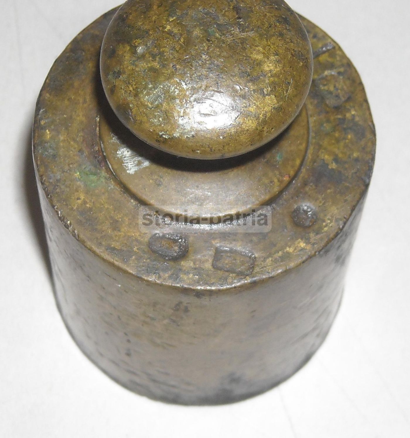 Peso Da Bilancia Antico In Ottone 1 Kg Fine 800 Inizio 900