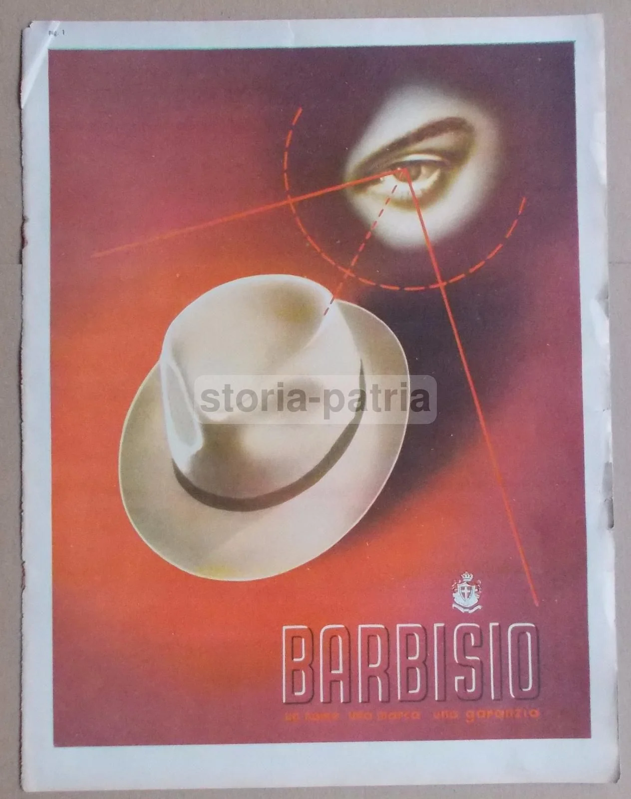 Vintage Barbisio Hats Advertisement, 1930s-1950s, Illustration