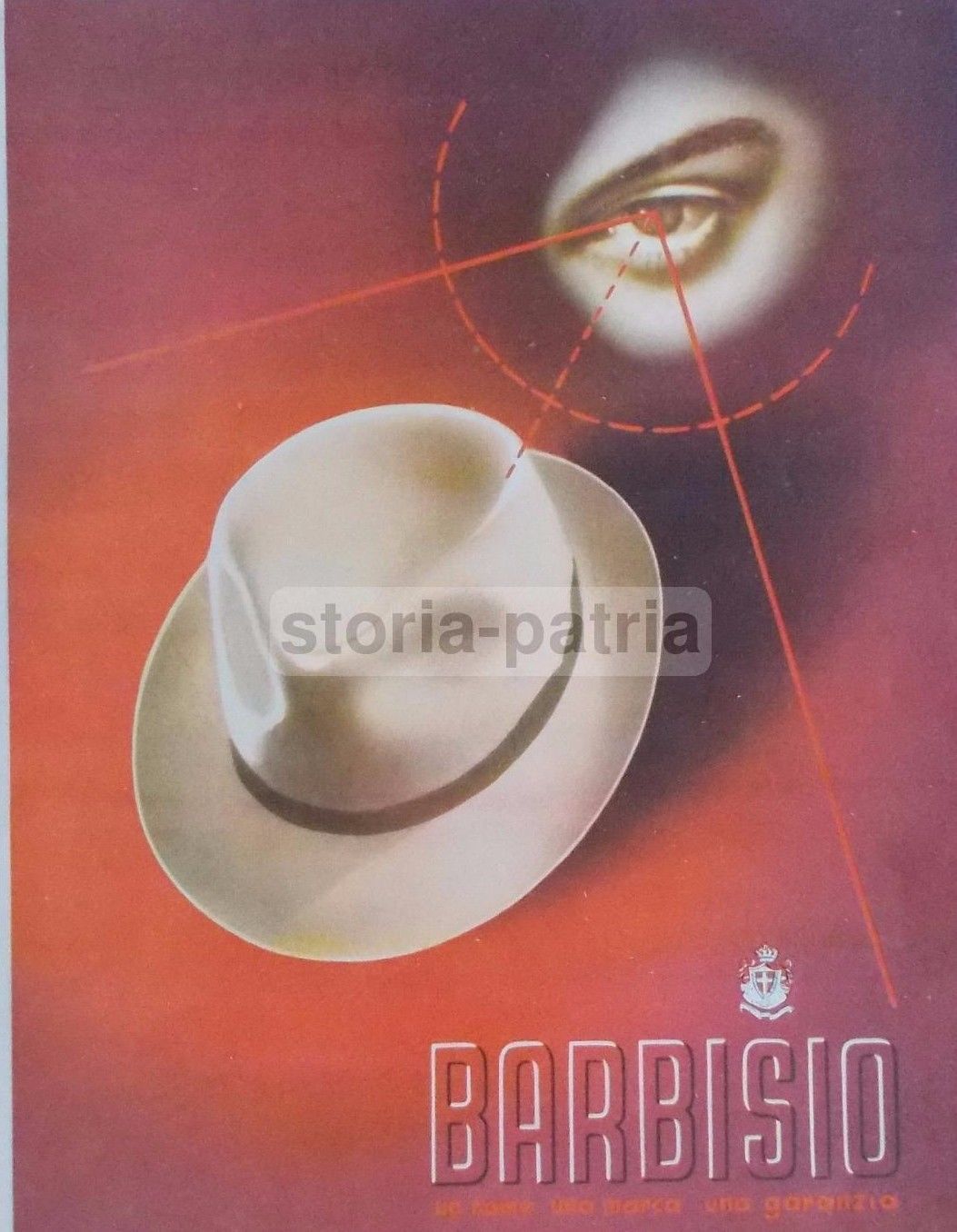 Pubblicità Vintage Cappelli Barbisio Anni '30 '50 Illustrazione
