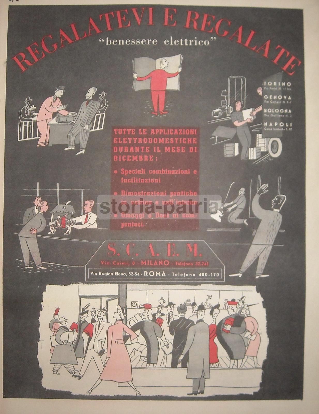 Pubblicità Vintage Calze Franceschi E SCAEM Anni '40 Milano