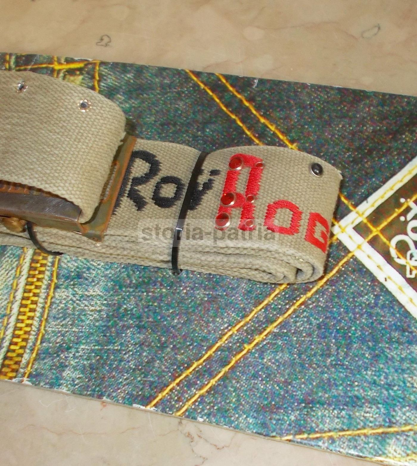 Cintura Roy Rogers Vintage Con Ricami E Lustrini Anni '80