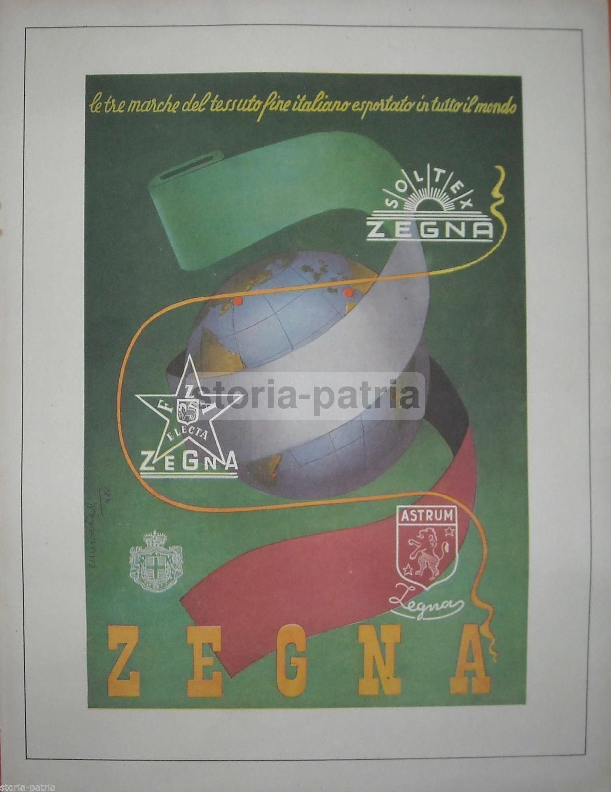 Pubblicità Zegna E Olivetti Studio 42, Mercatali, Anni '30 '40