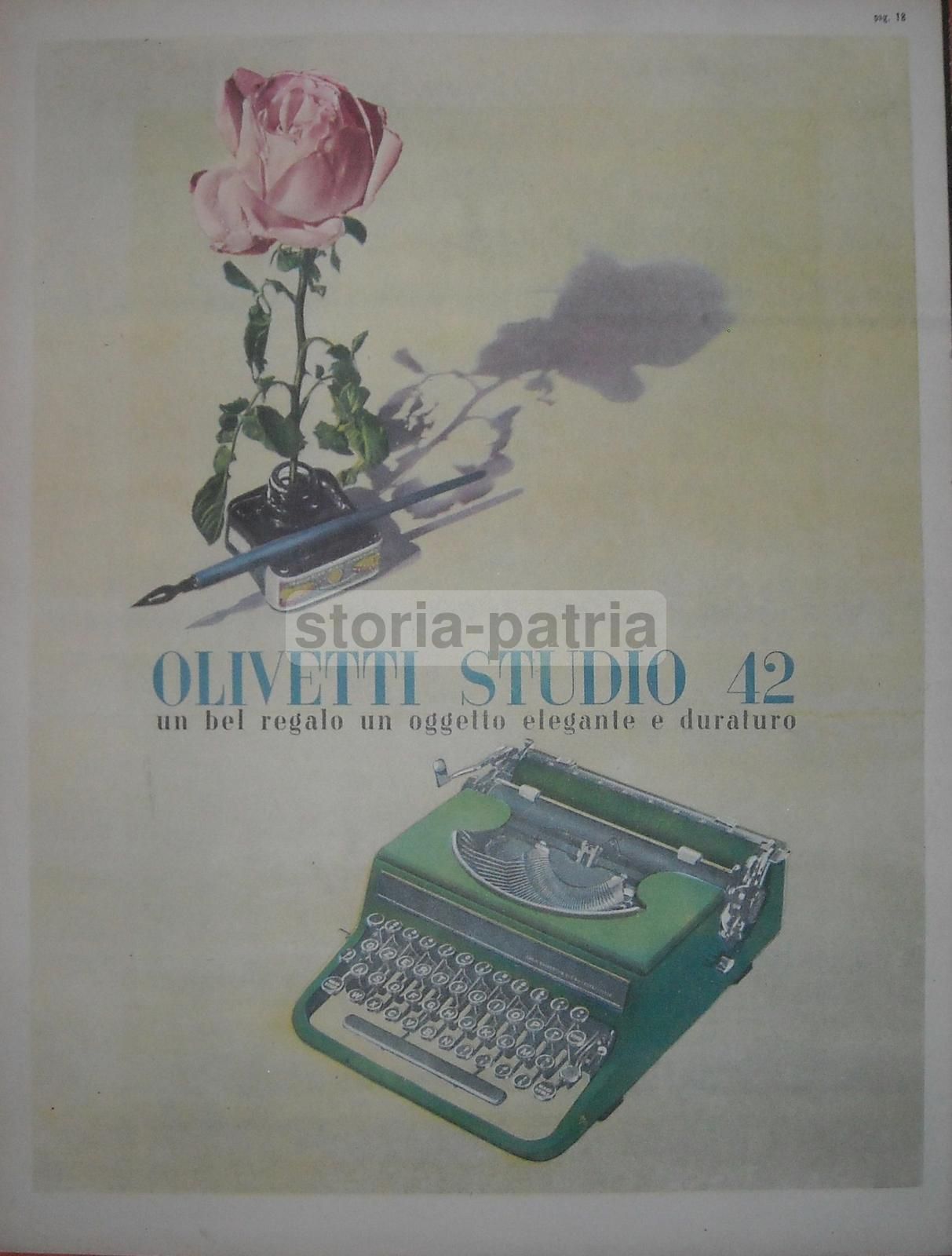 Pubblicità Zegna E Olivetti Studio 42, Mercatali, Anni '30 '40