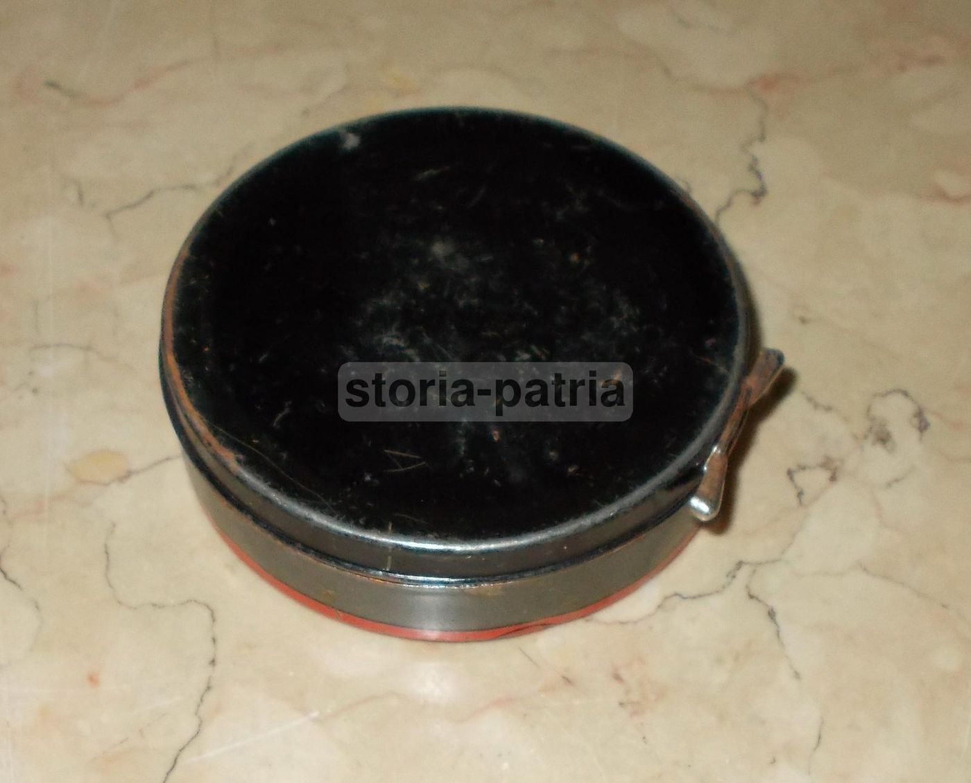 Scatola Latta Crema Lucido Scarpe 3 Stelle Garlasco Anni '30 '60