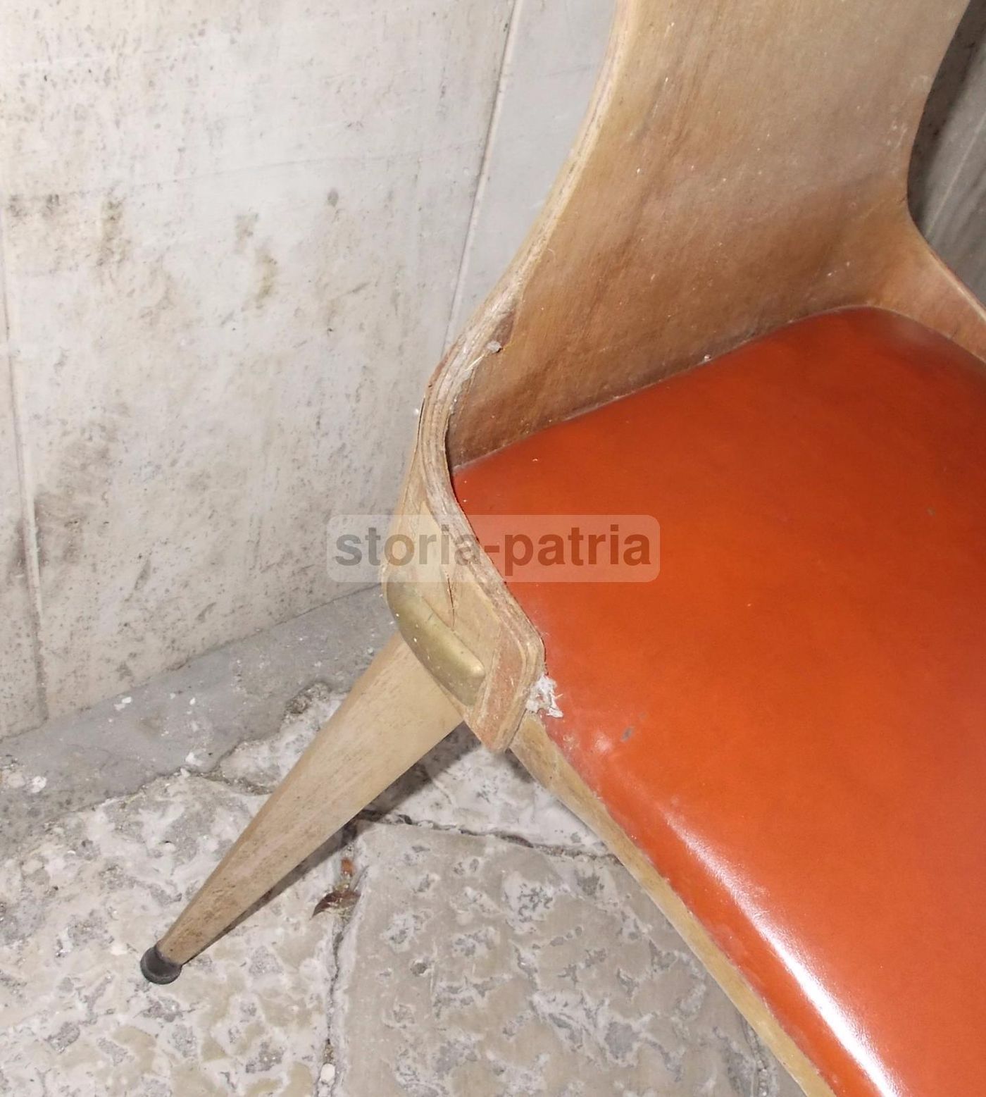 Sedia Vintage Anni 50 60 Design Italiano Legno Curvato Modernariato