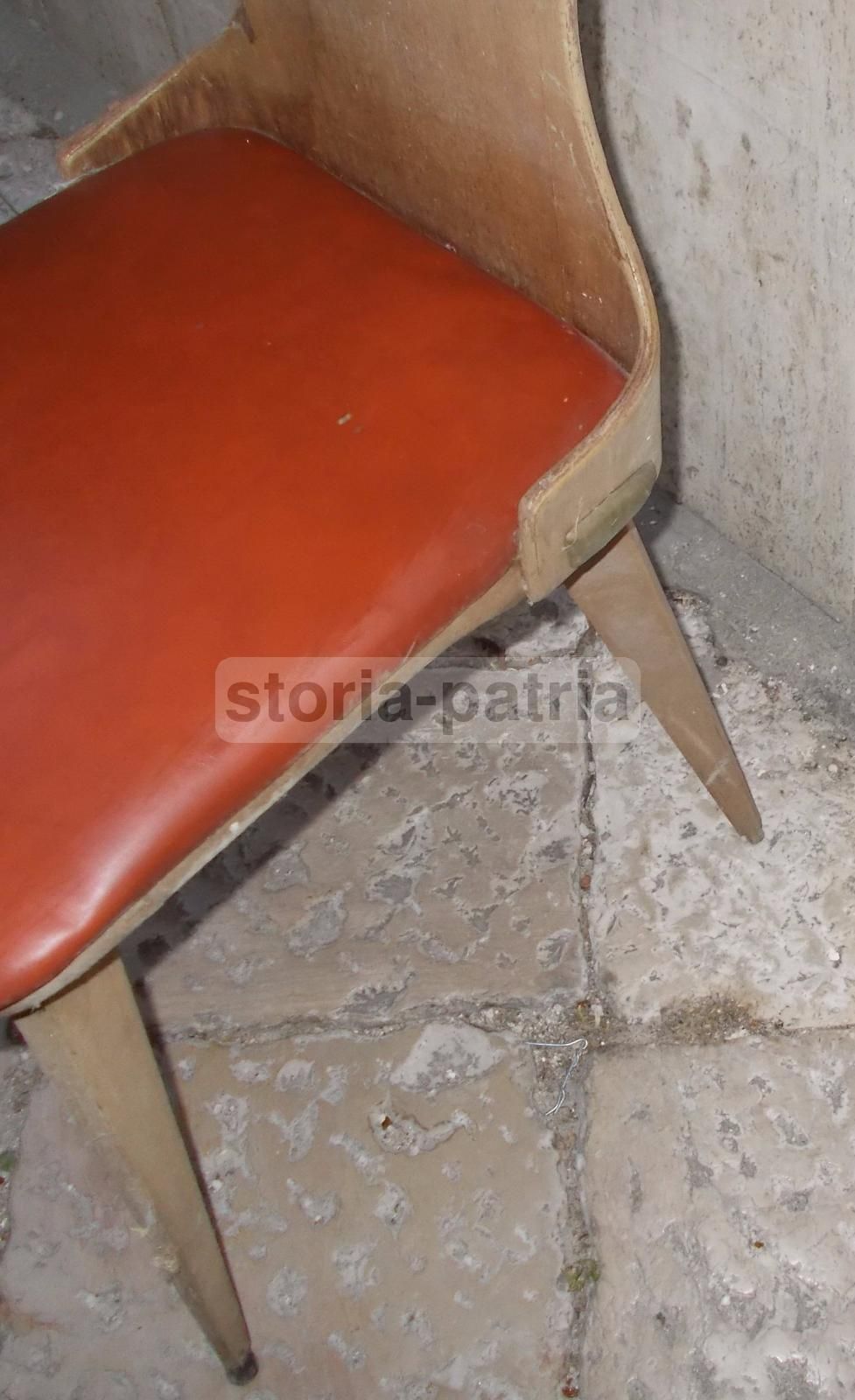 Sedia Vintage Anni 50 60 Design Italiano Legno Curvato Modernariato