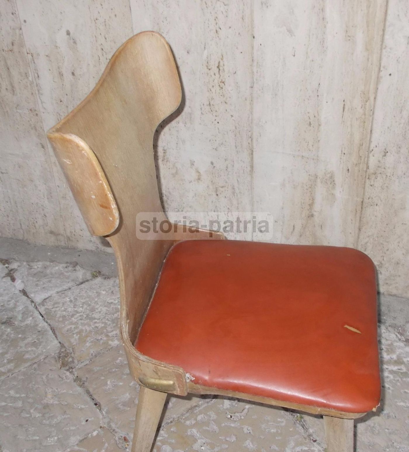 Sedia Vintage Anni 50 60 Design Italiano Legno Curvato Modernariato