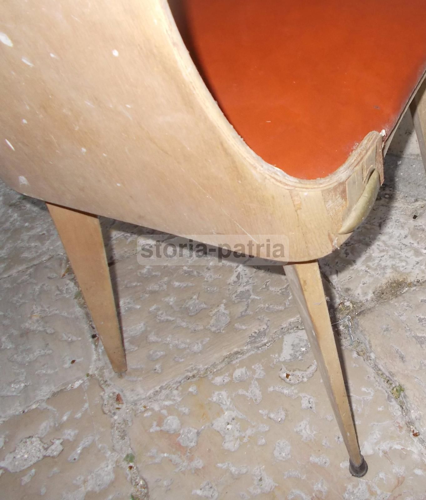 Sedia Vintage Anni 50 60 Design Italiano Legno Curvato Modernariato