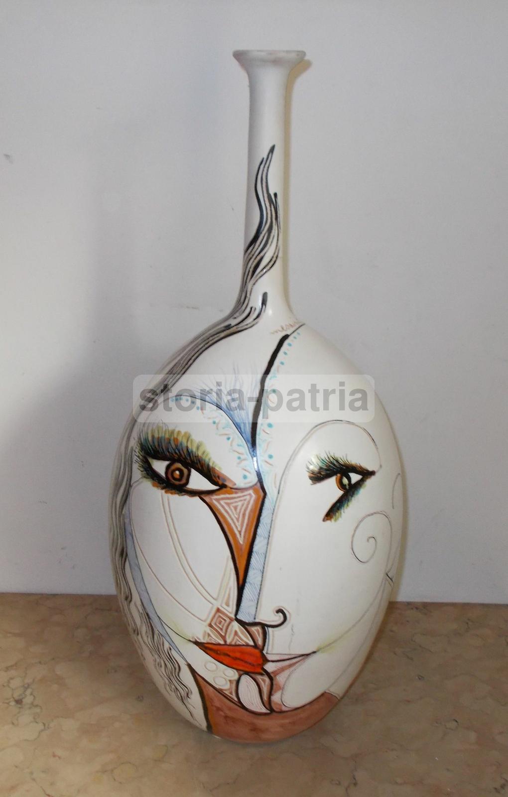 Vaso In Ceramica Artistica Messina S. Stefano, Anni '70