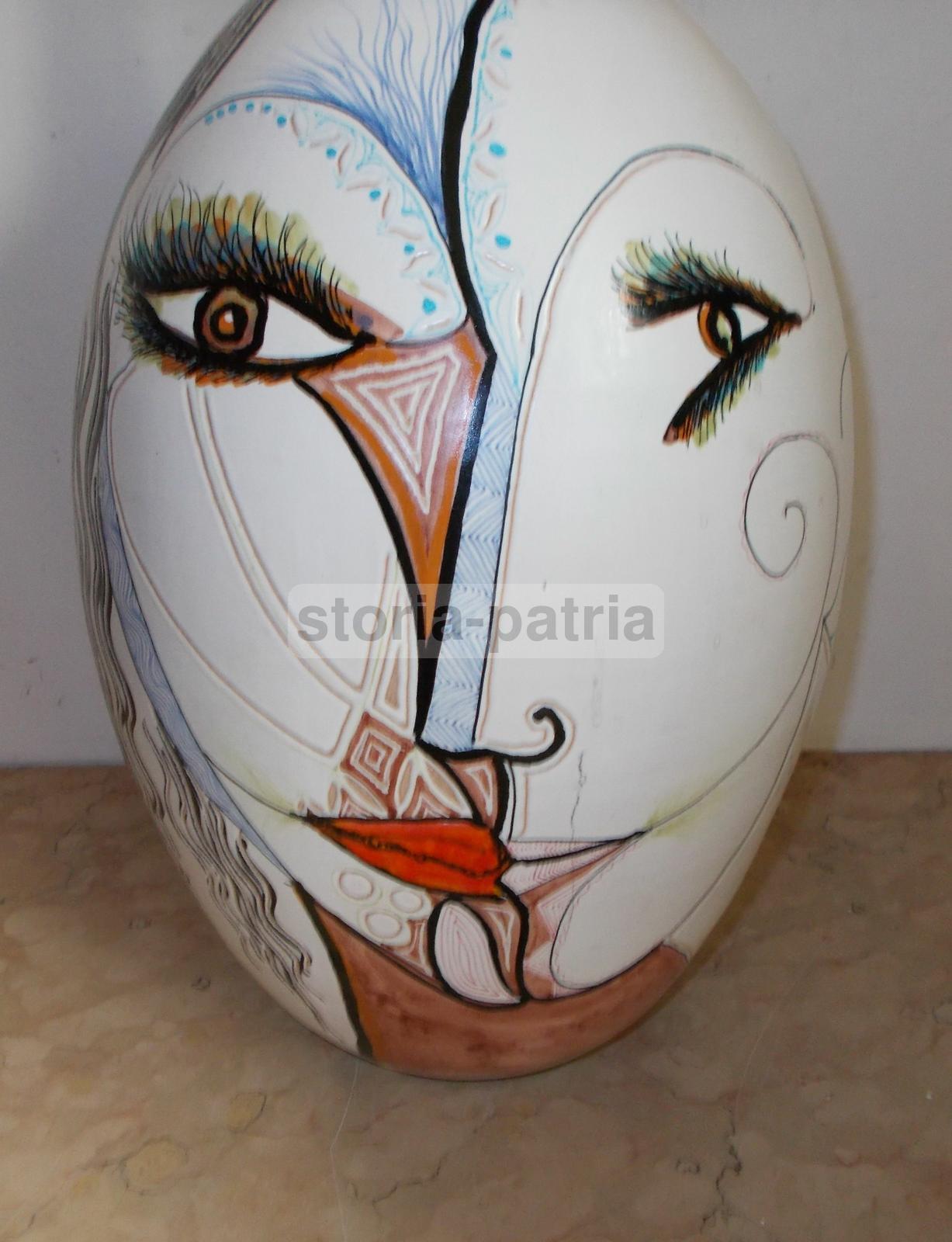 Vaso In Ceramica Artistica Messina S. Stefano, Anni '70