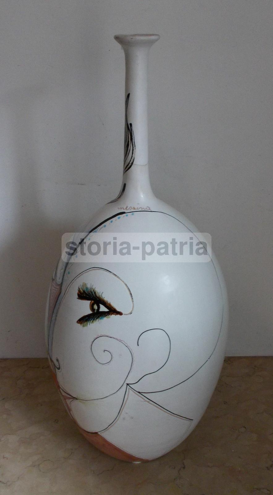 Vaso In Ceramica Artistica Messina S. Stefano, Anni '70