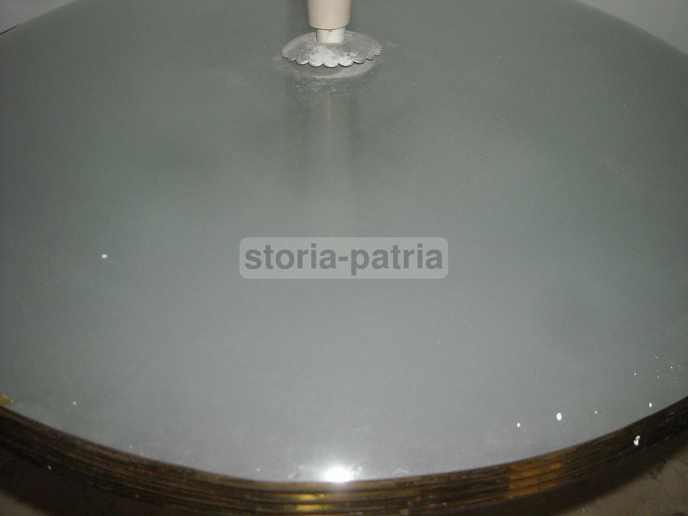 Lampadario Vintage Anni 50 60 Con Vetri Convessi Design Italiano