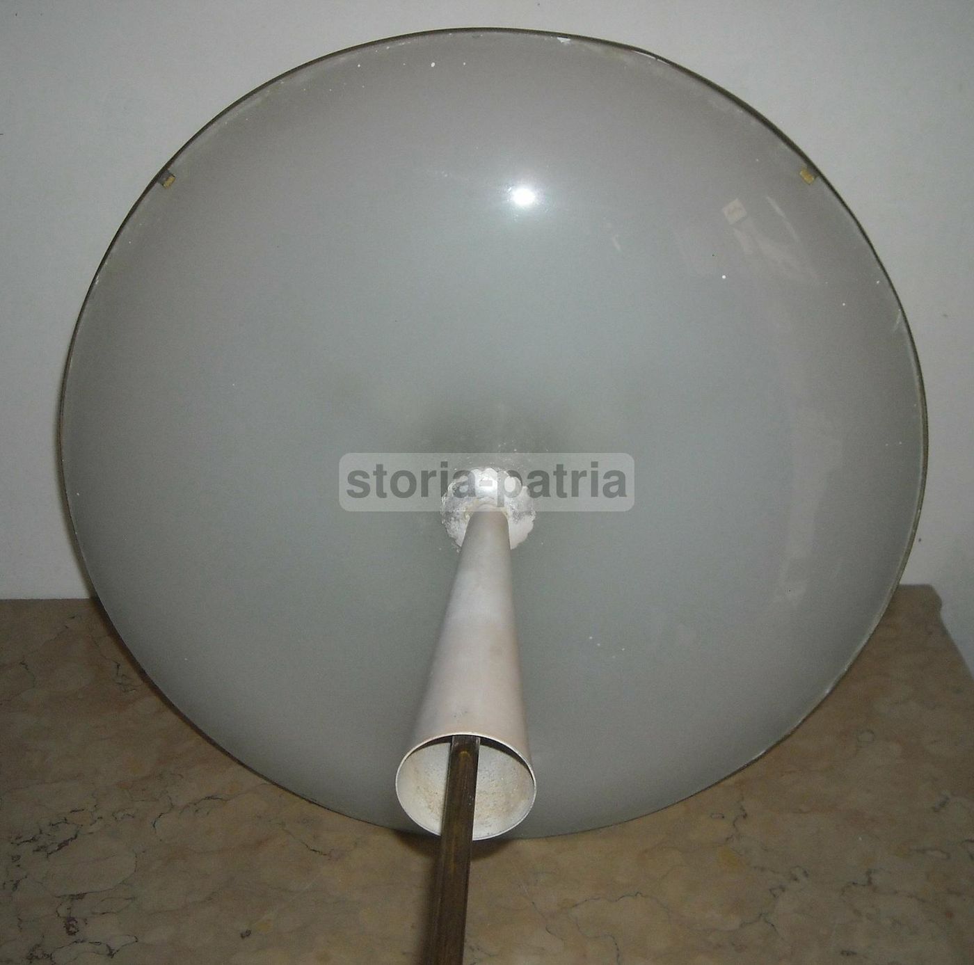 Lampadario Vintage Anni 50 60 Con Vetri Convessi Design Italiano