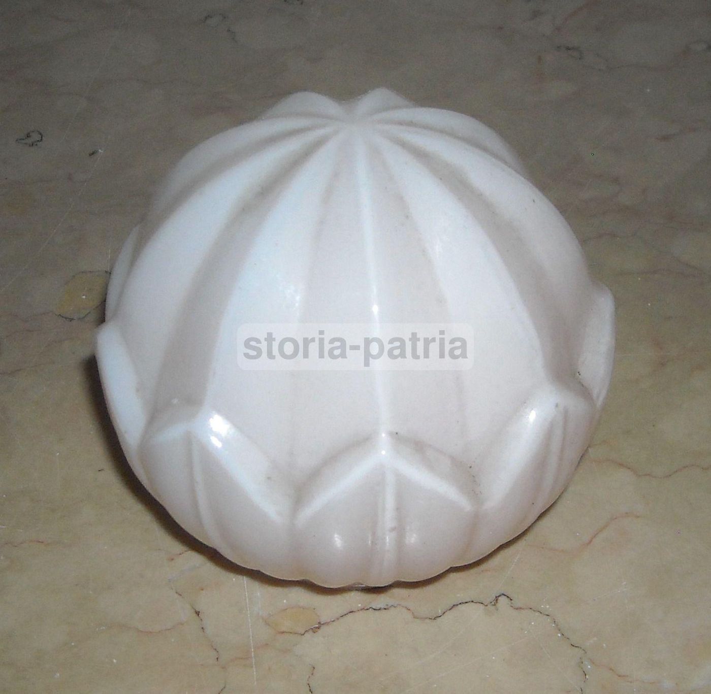 Coppa Vetro Opalescente Rosa Per Lampada Lampadario Anni 50