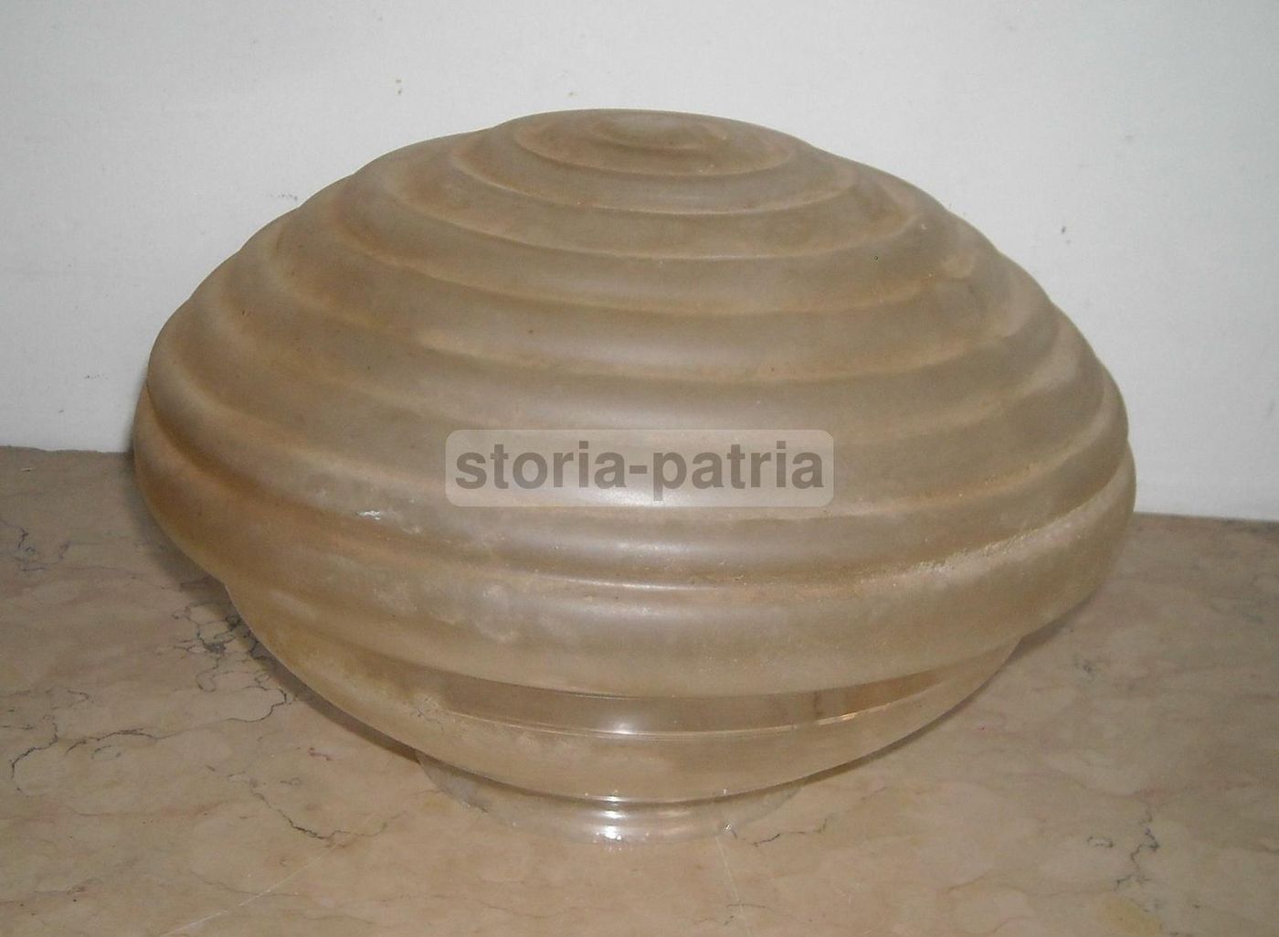 Coppa Per Lampada In Vetro Satinato GBM, Anni '50