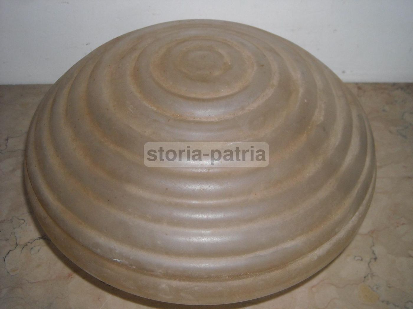 Coppa Per Lampada In Vetro Satinato GBM, Anni '50