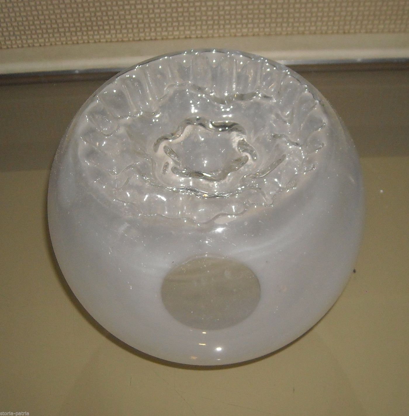 Coppa Vetro Per Lampada Vintage Anni 50 Design Italiano Modernariato