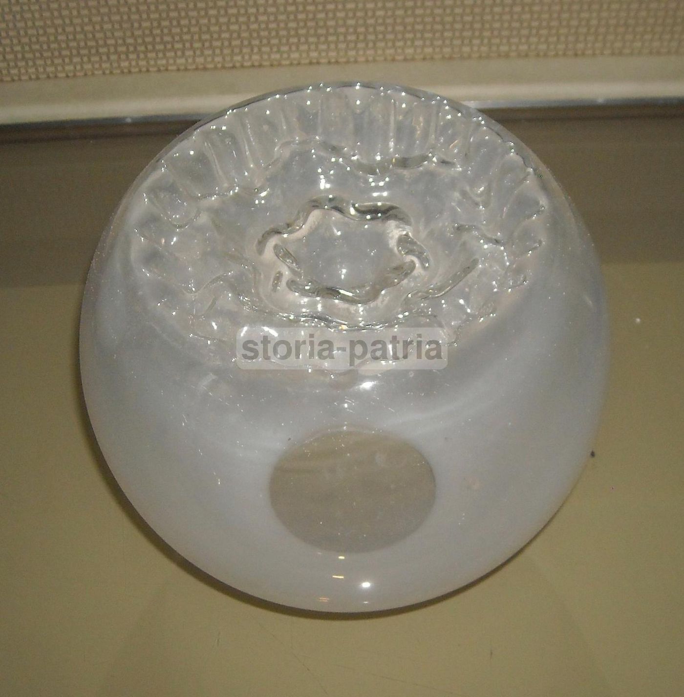 Coppa Vetro Per Lampada Vintage Anni 50 Design Italiano Modernariato