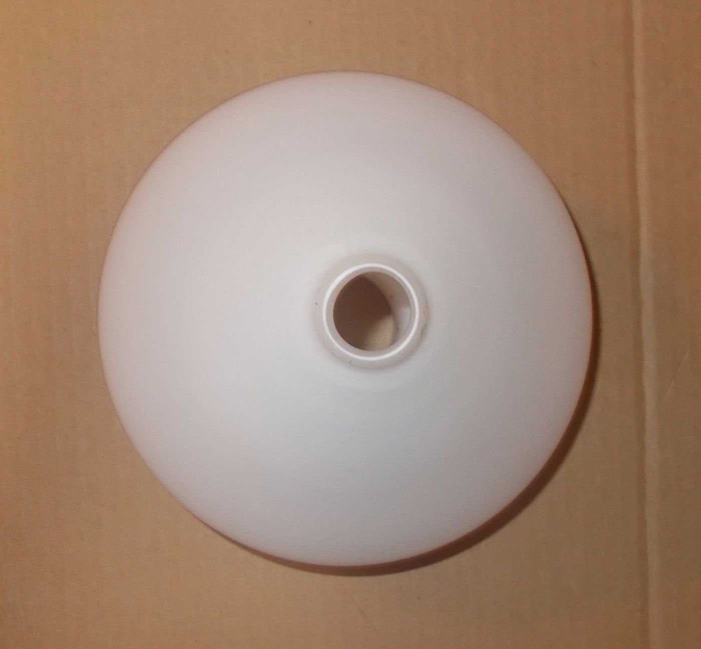 Coppa Per Lampada In Vetro Opalescente, Anni '50, Design Italiano