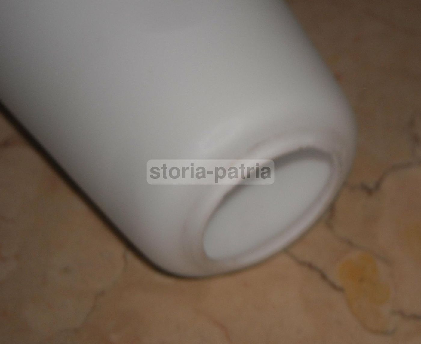 Coppa Per Lampada Vintage In Vetro Opalescente Bianco, Anni '50
