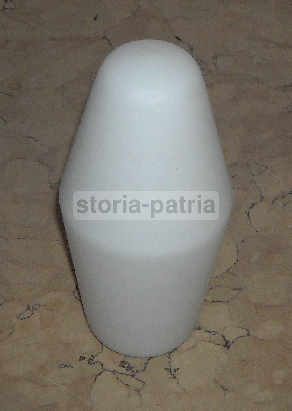 Coppa Per Lampada Vintage In Vetro Opalescente Bianco, Anni '50