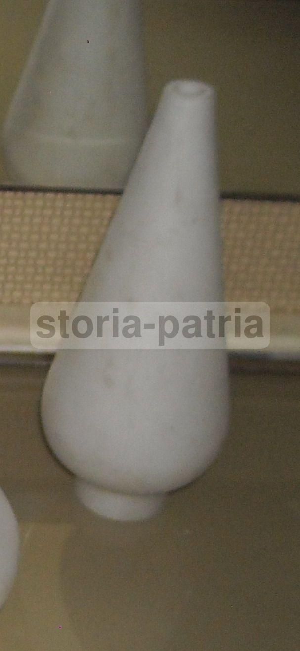 Coppa Lampada In Vetro Opalino, Anni '50, Design Italiano Vintage