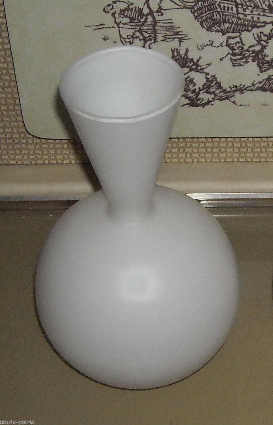 Coppa Per Lampada Vintage In Vetro Opalescente, Anni '50, Design Italiano