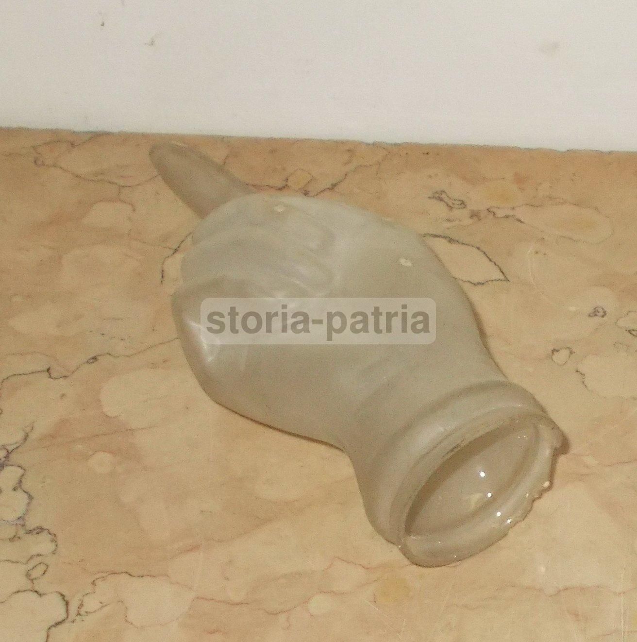 Vetro A Forma Di Mano Per Lampada Anni 50 60, Modernariato
