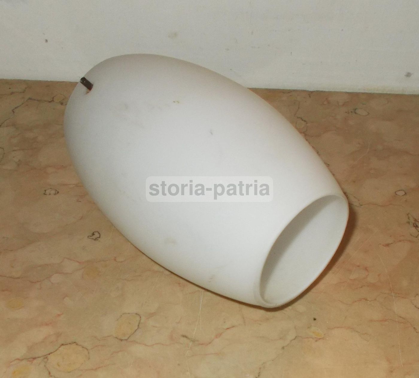 Coppa In Vetro Opalescente Per Lampada, Anni '50 '60