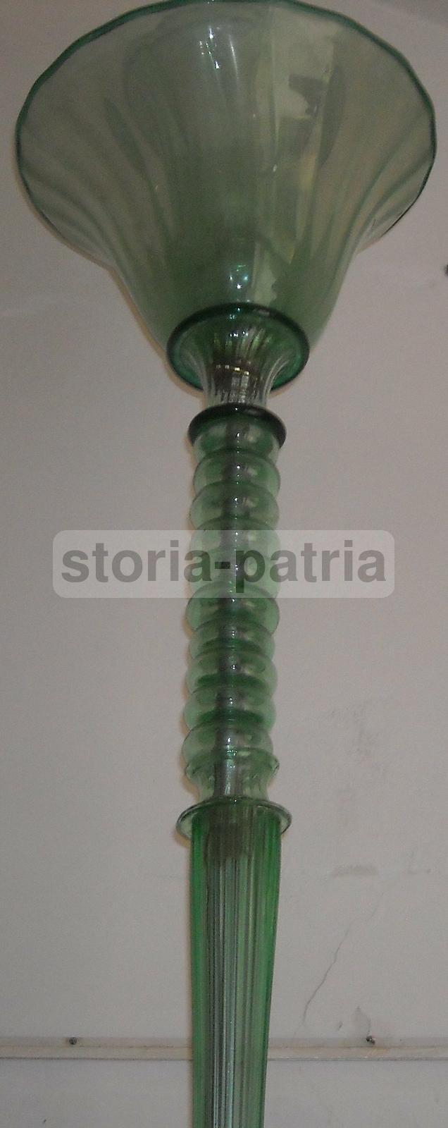 Lampada A Piantana In Vetro Di Murano, Stile Art Déco, Anni '30 '50