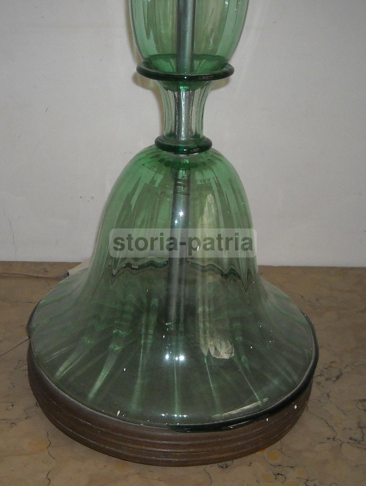 Lampada A Piantana In Vetro Di Murano, Stile Art Déco, Anni '30 '50