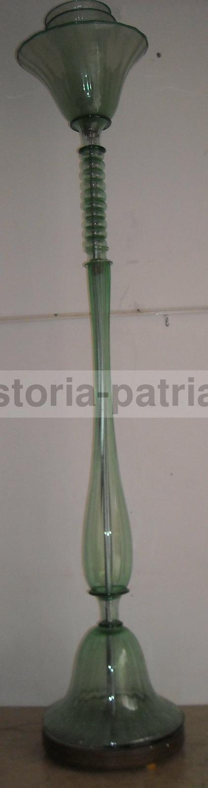 Lampada A Piantana In Vetro Di Murano, Stile Art Déco, Anni '30 '50