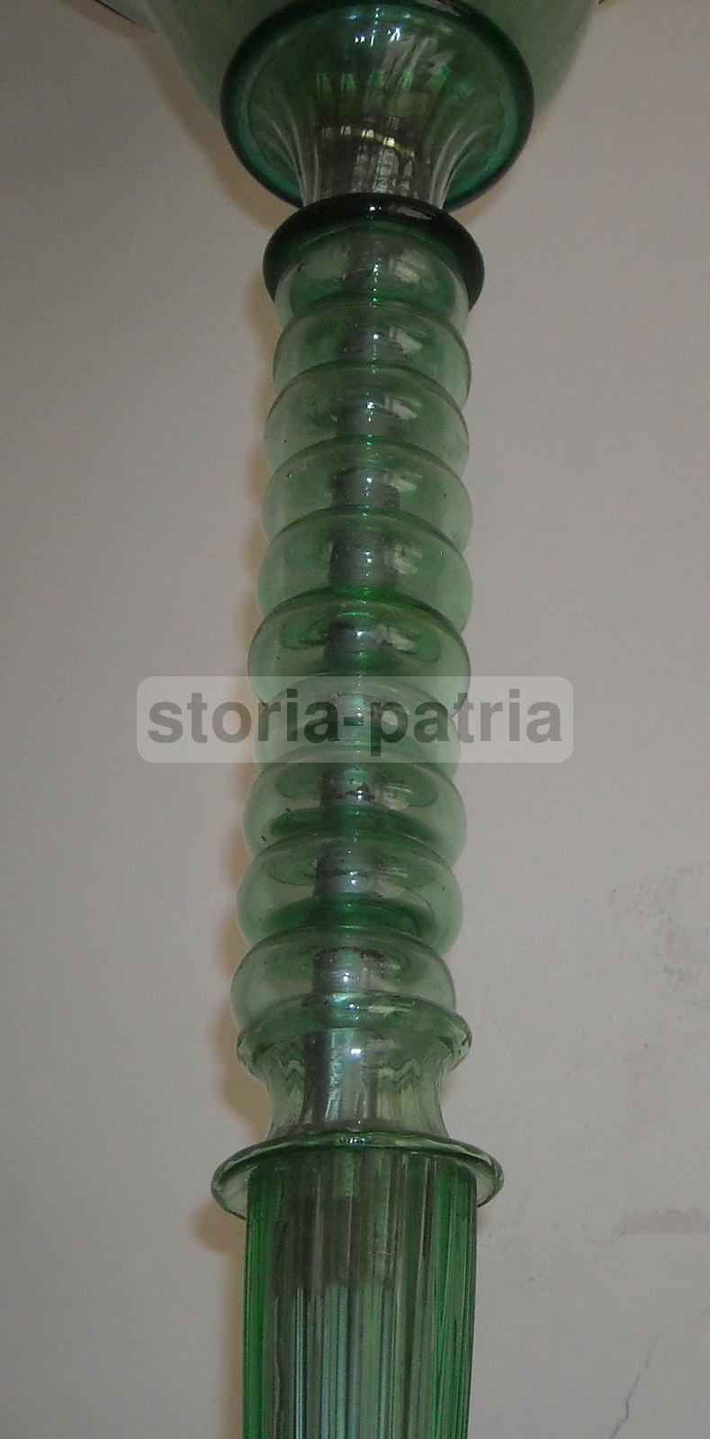 Lampada A Piantana In Vetro Di Murano, Stile Art Déco, Anni '30 '50