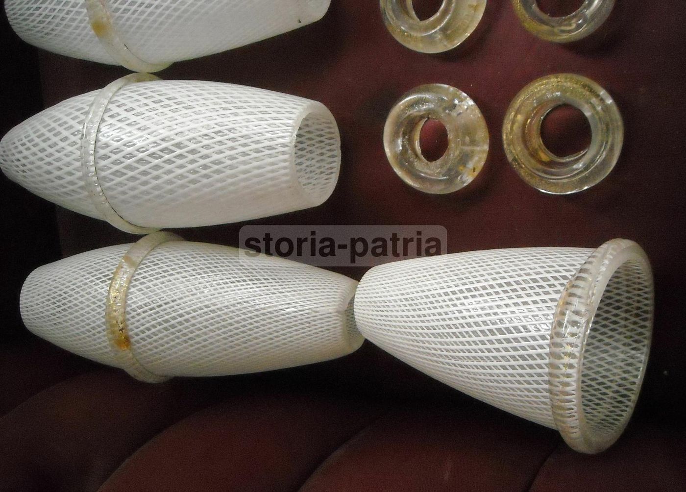 Lampada Piantana In Vetro Di Murano Anni '50 Da Restaurare