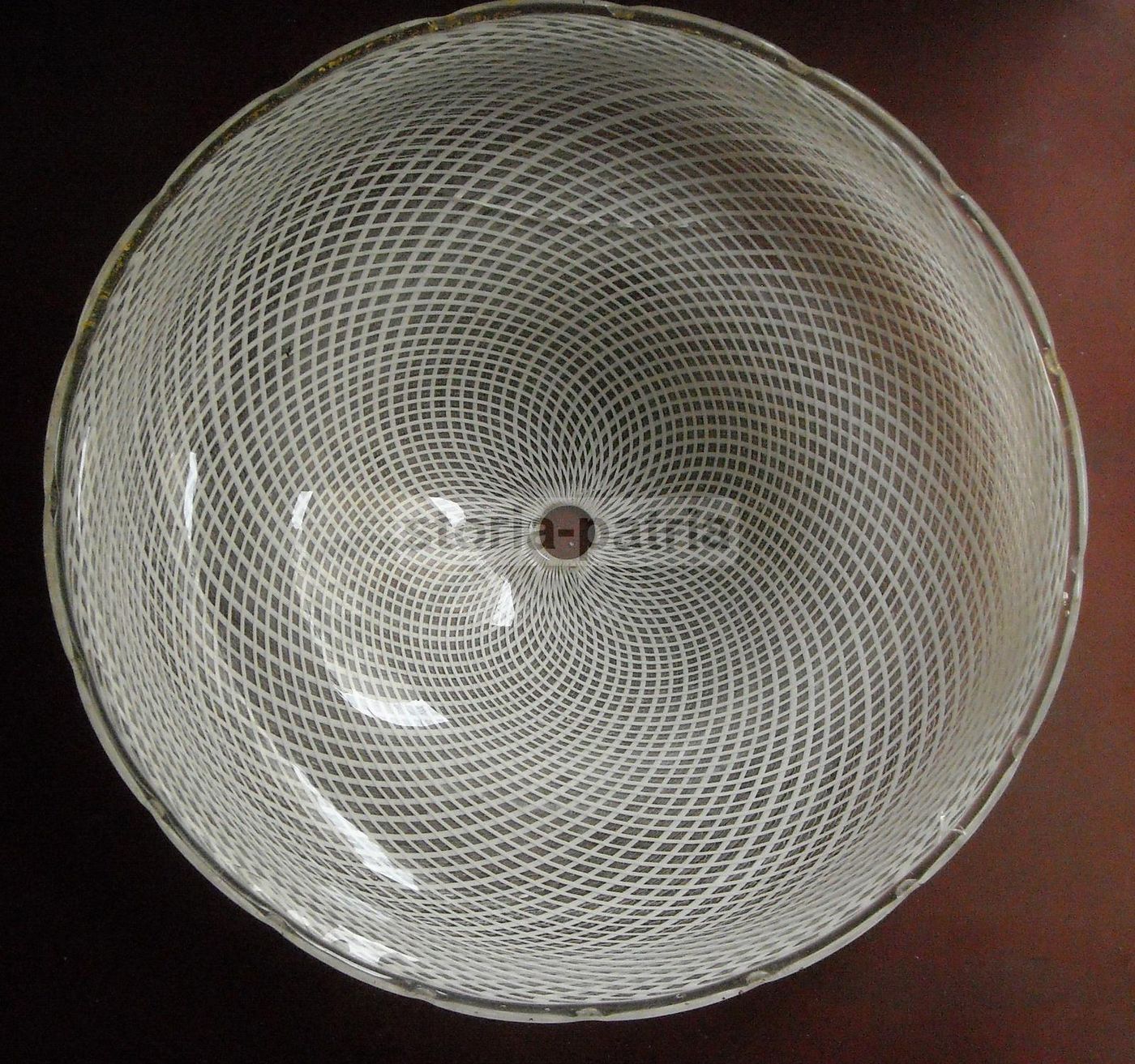 Lampada Piantana In Vetro Di Murano Anni '50 Da Restaurare
