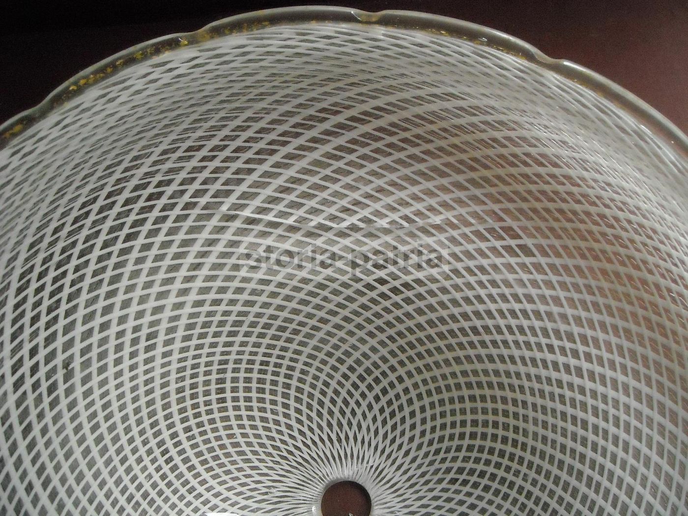 Lampada Piantana In Vetro Di Murano Anni '50 Da Restaurare