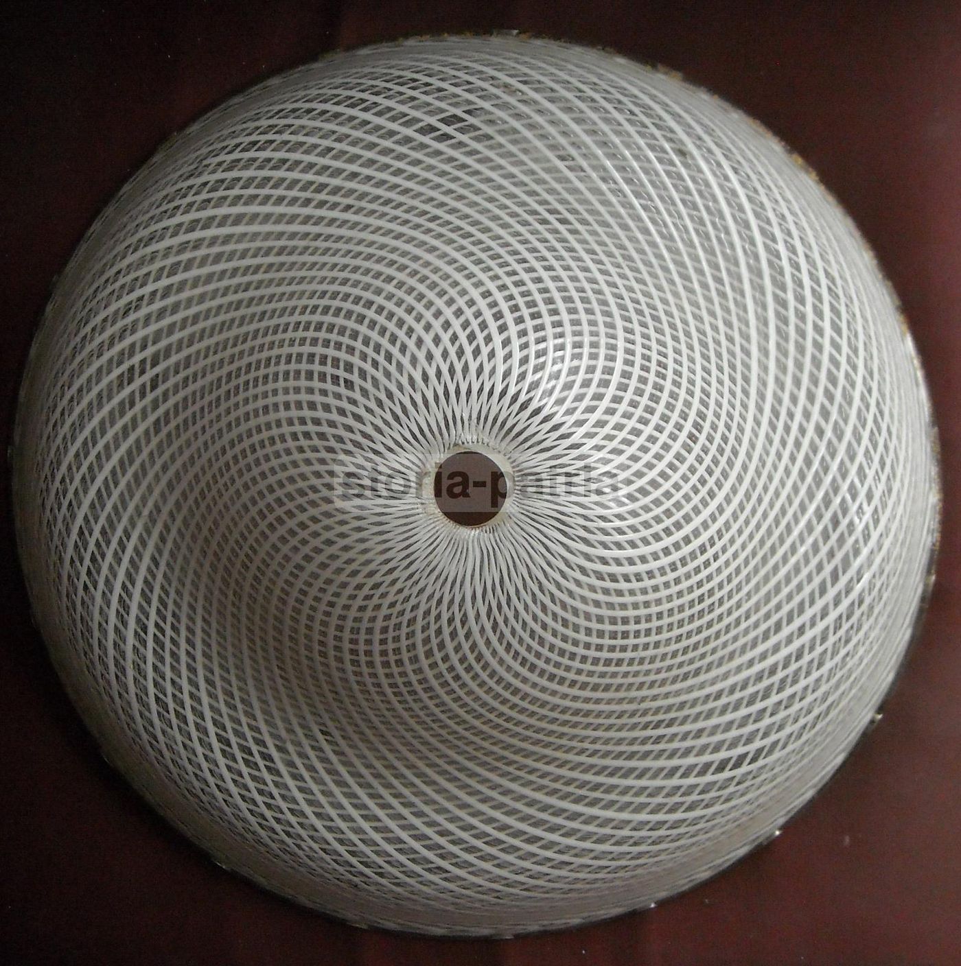 Lampada Piantana In Vetro Di Murano Anni '50 Da Restaurare