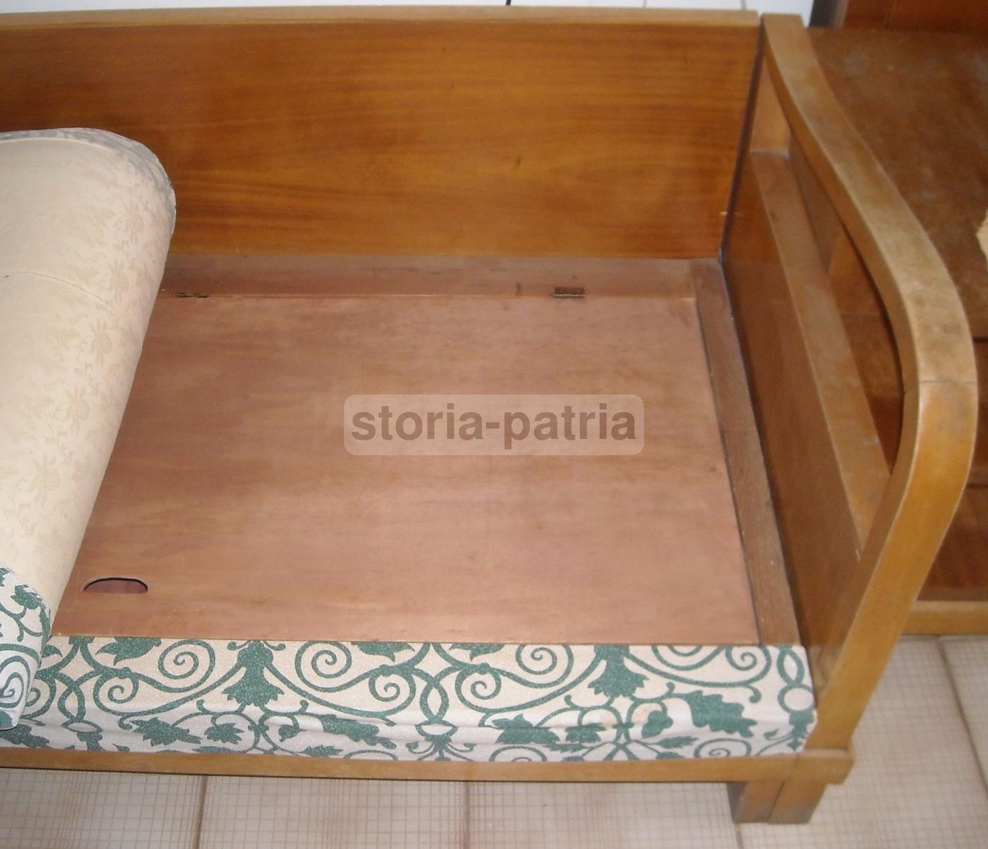 Divano Letto Anni 60 Design Italiano Con Scaffale E Vano Contenitore