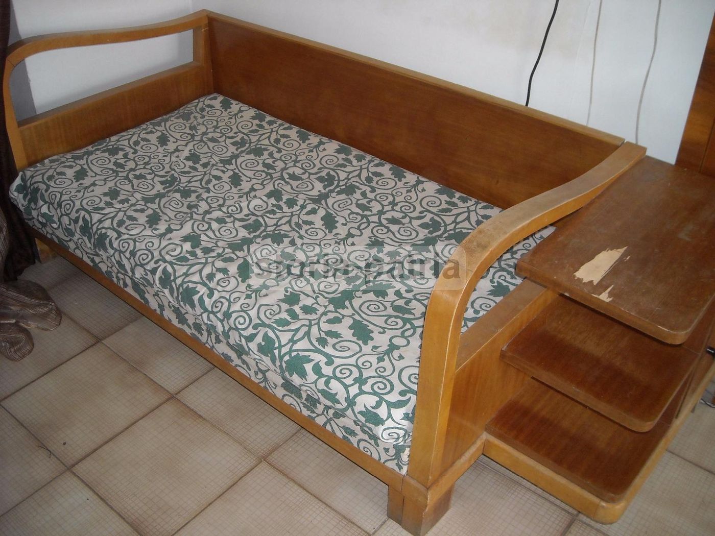 Divano Letto Anni 60 Design Italiano Con Scaffale E Vano Contenitore