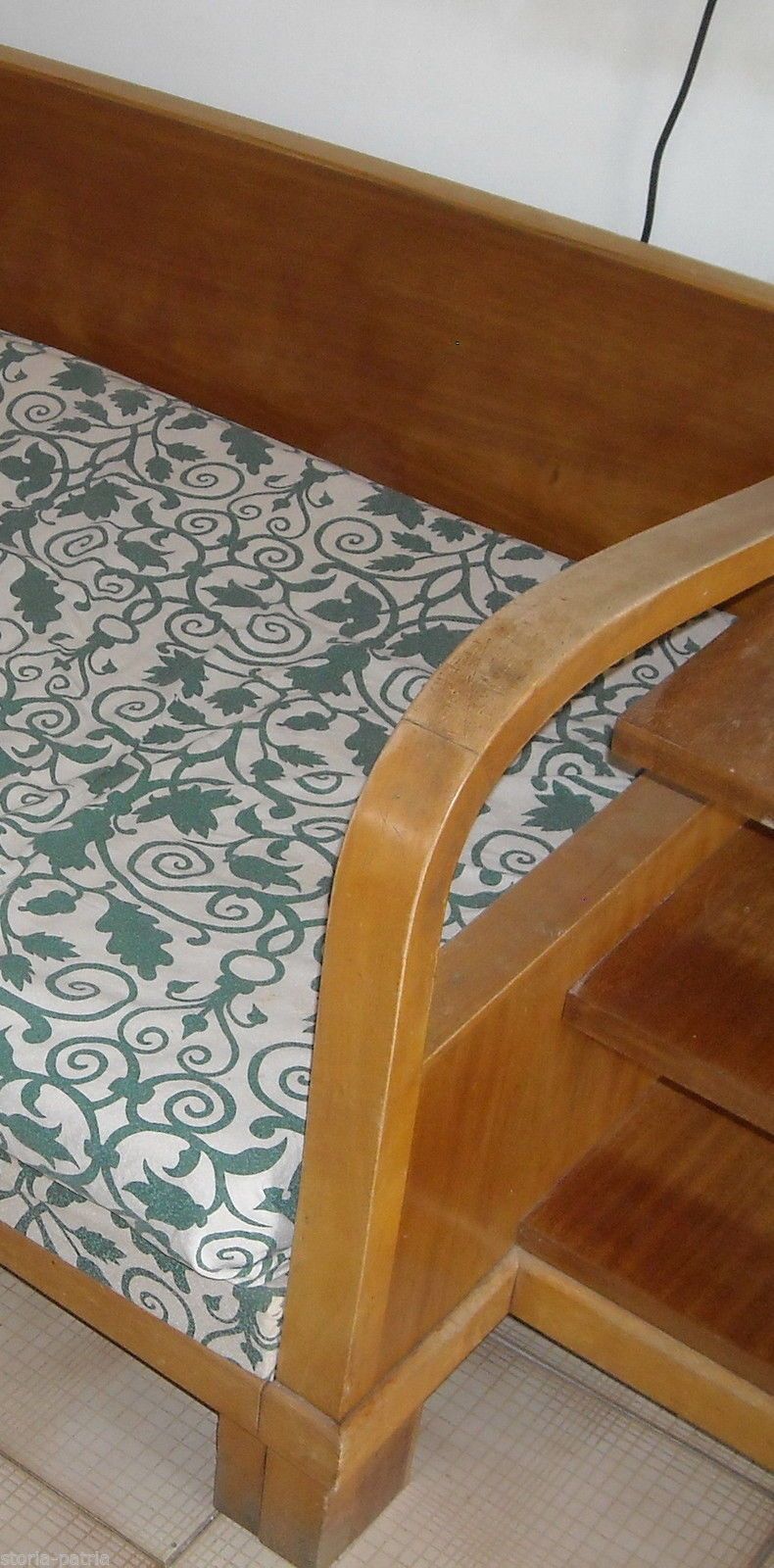 Divano Letto Anni 60 Design Italiano Con Scaffale E Vano Contenitore