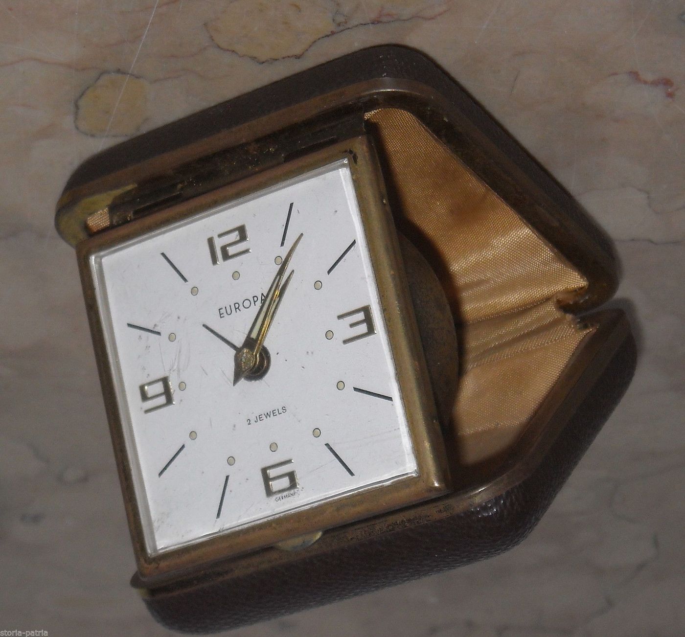 Orologio Da Viaggio Vintage Europa Con Astuccio Germany Anni '30