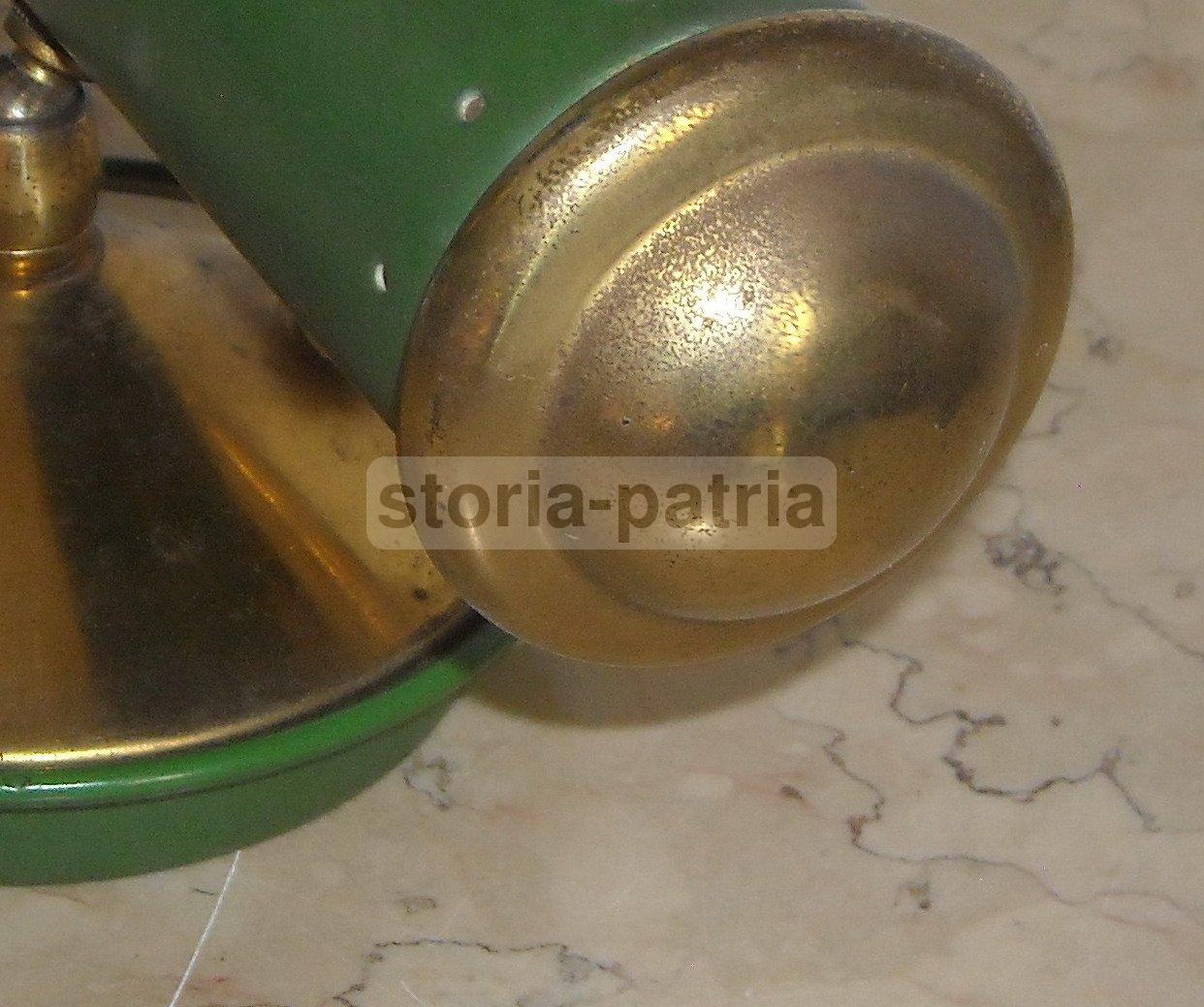 Lampada Da Tavolo Vintage Anni '60 Design Italiano Metallo Verde