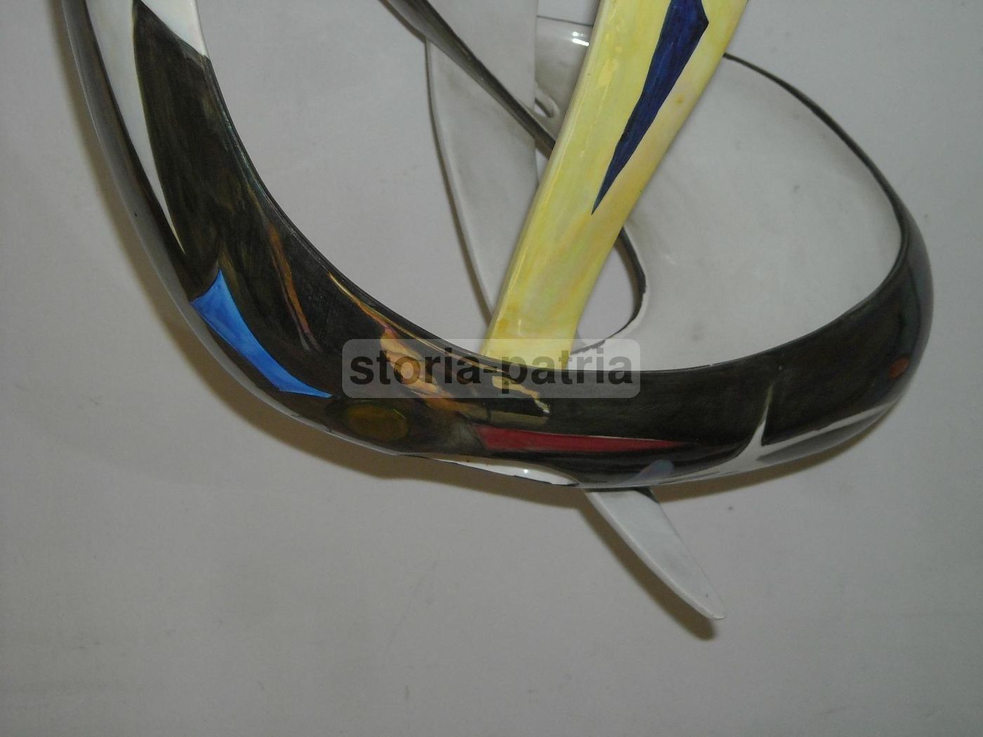 Lampadario Alcyone Marostica In Ceramica Policroma, Anni '50 '60
