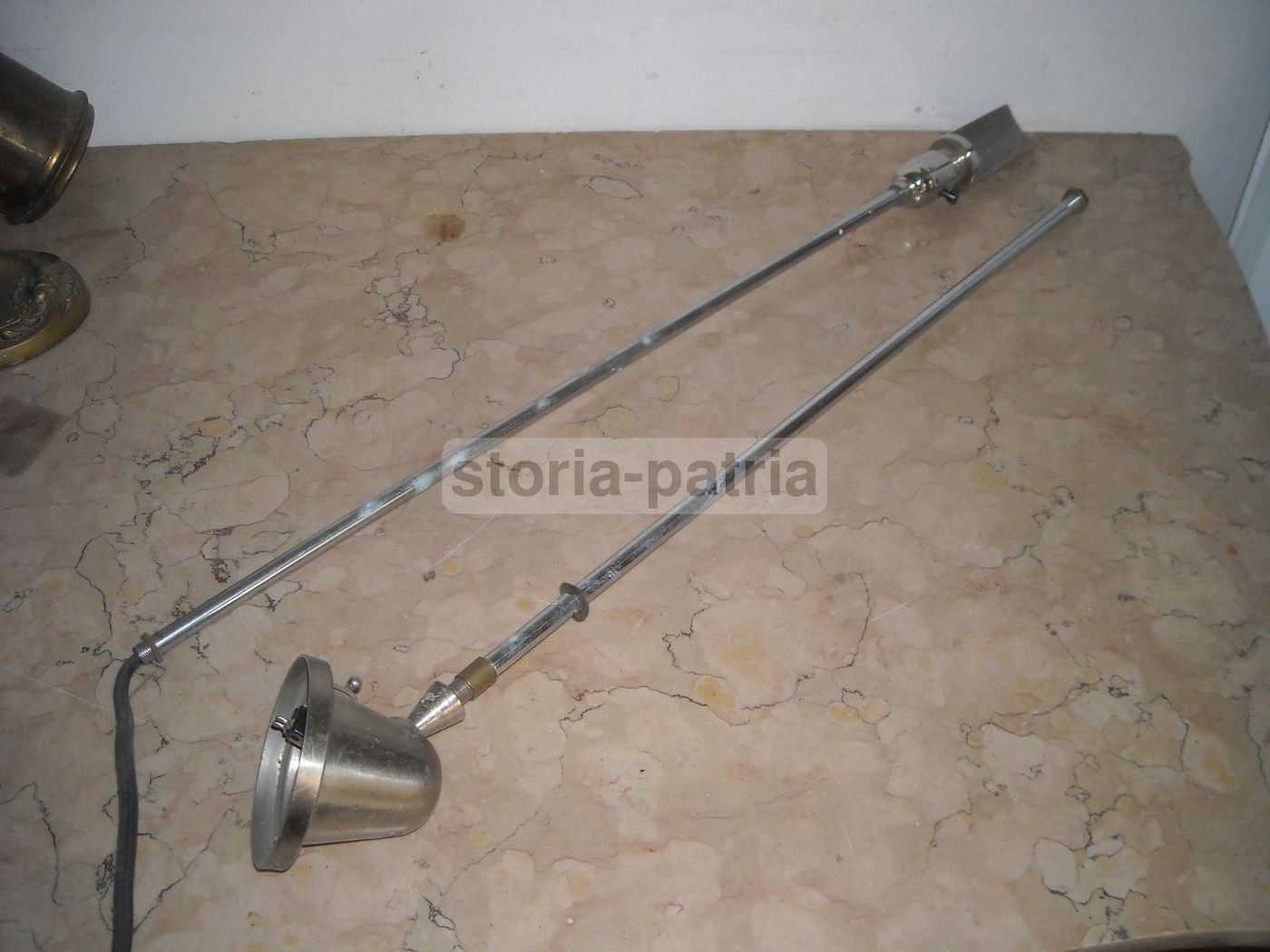 Lampada A Stelo Cromata, Anni 1950 1970, Design Italiano Da Collezione