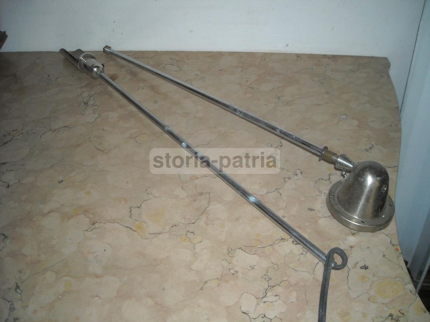 Lampada A Stelo Cromata, Anni 1950 1970, Design Italiano Da Collezione