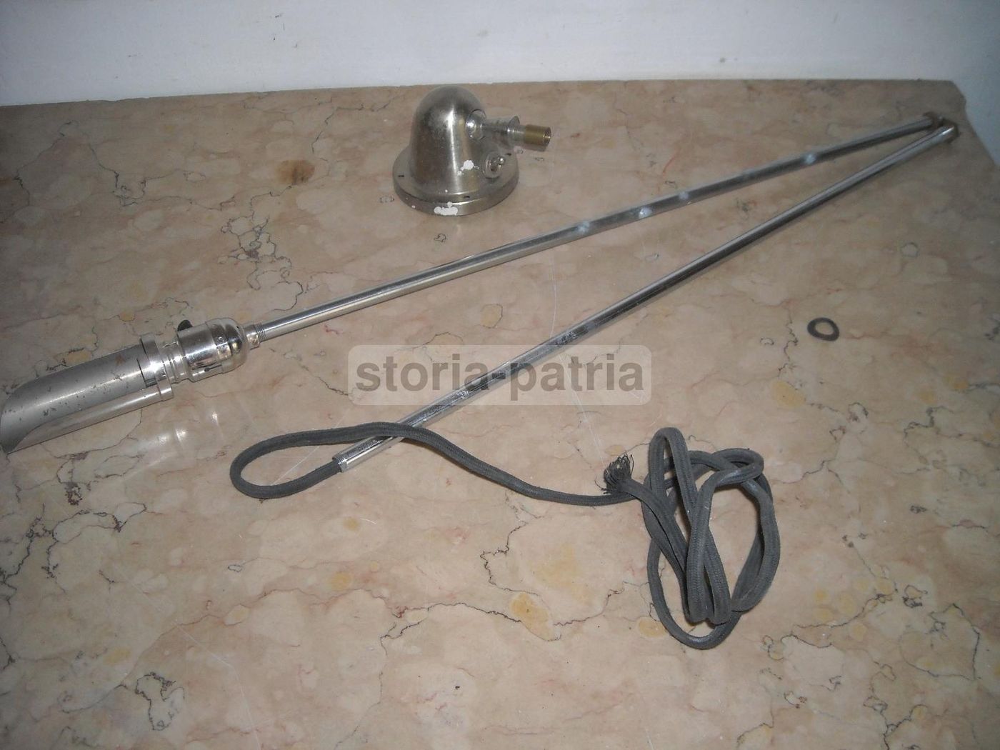 Lampada A Stelo Cromata, Anni 1950 1970, Design Italiano Da Collezione