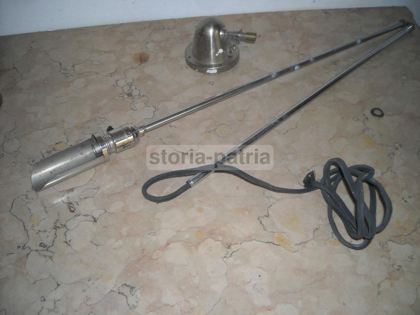 Lampada A Stelo Cromata, Anni 1950 1970, Design Italiano Da Collezione